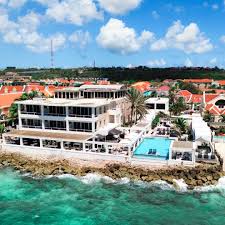 Saint Tropez Ocean Club Curaçao beachfront boutique hotel with stylish Mediterranean decor, oceanfront dining, and relaxed Caribbean vibe.