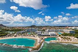 The Rif at Mangrove Beach Curaçao trendy beachfront hotel with modern pools, social atmosphere, and vibrant Caribbean design.